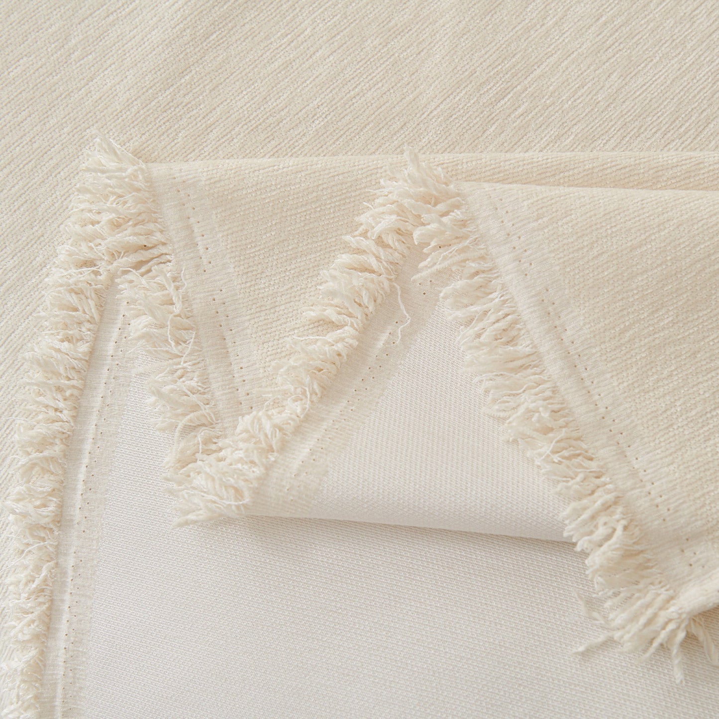 Fringed Woven Sofa Cover Throw