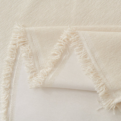Fringed Woven Sofa Cover Throw