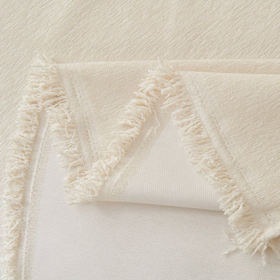 Fringed Woven Sofa Cover Throw