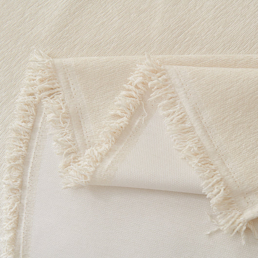 Fringed Woven Sofa Cover Throw