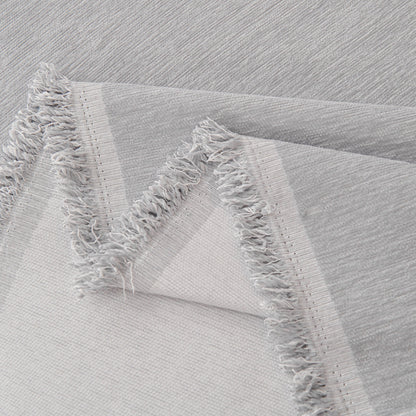 Fringed Woven Sofa Cover Throw