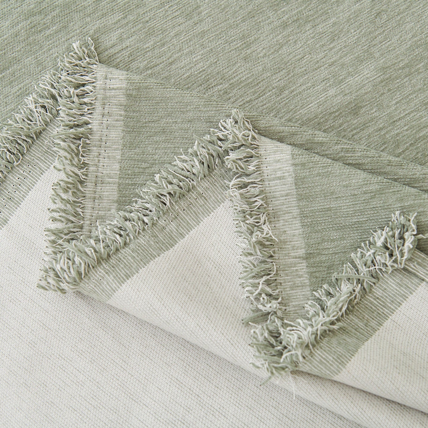 Fringed Woven Sofa Cover Throw