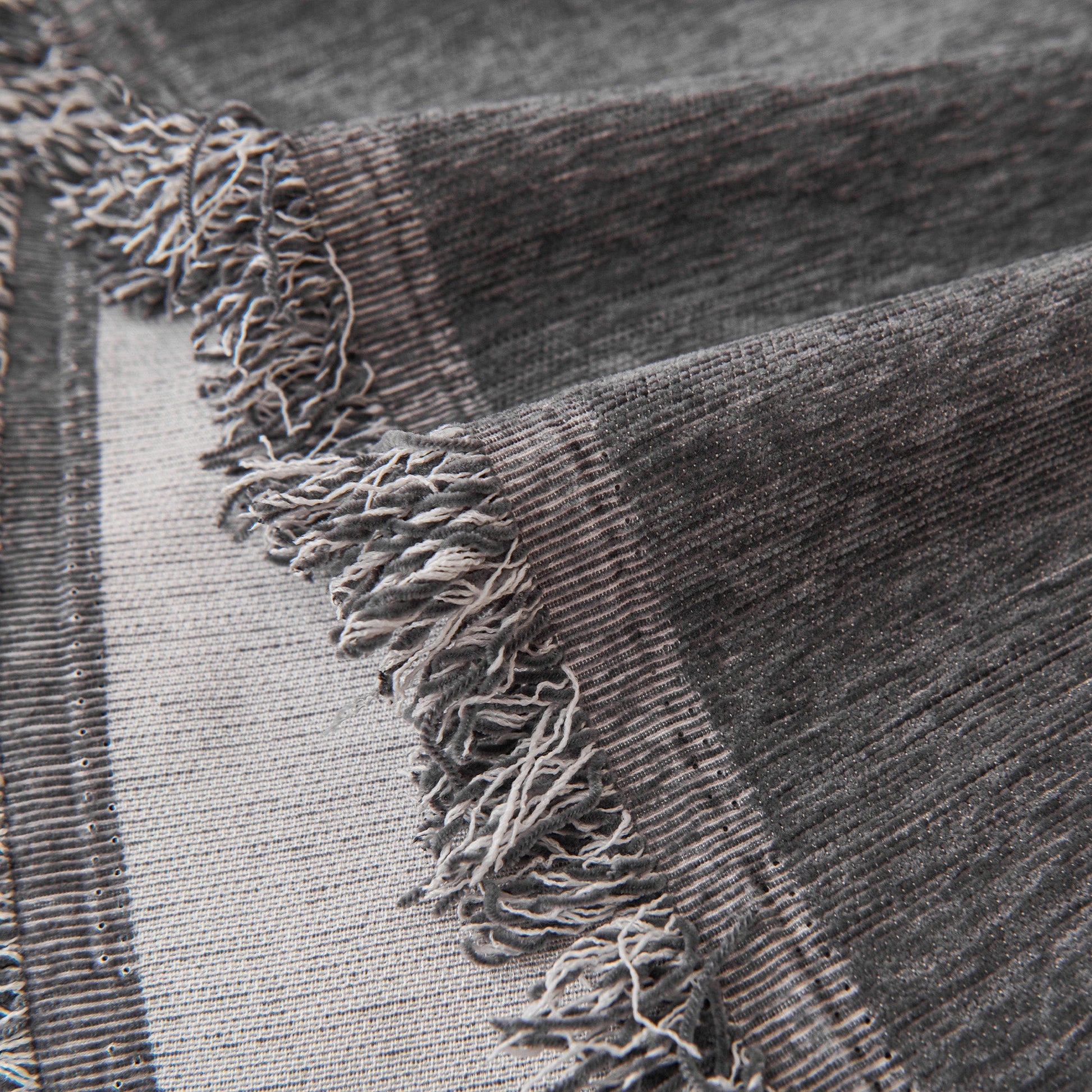 Fringed Woven Sofa Cover Throw