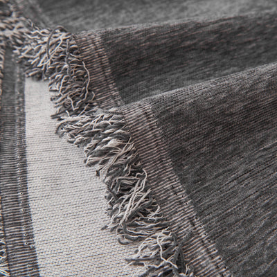Fringed Woven Sofa Cover Throw