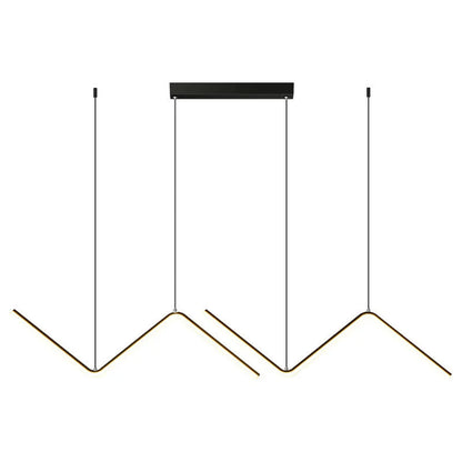Geometric LED Zigzag Pendant Light