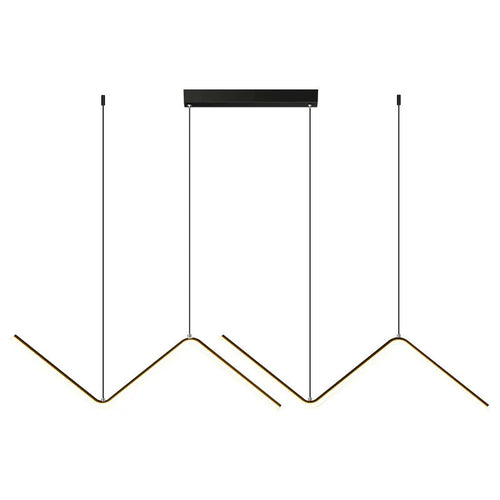 Geometric LED Zigzag Pendant Light