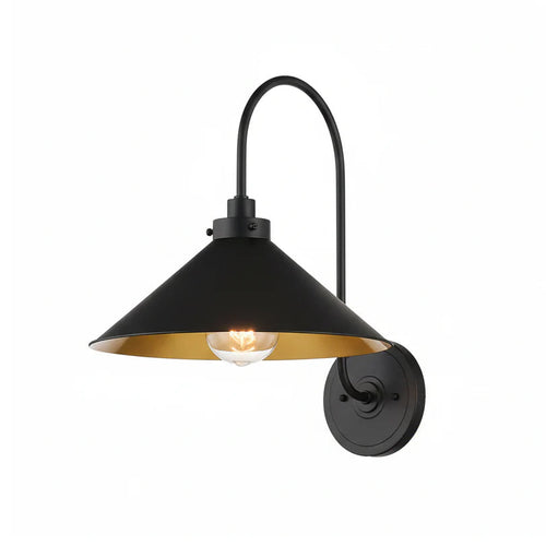 Gooseneck Metal Shade Wall Sconce