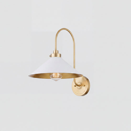 Gooseneck Metal Shade Wall Sconce