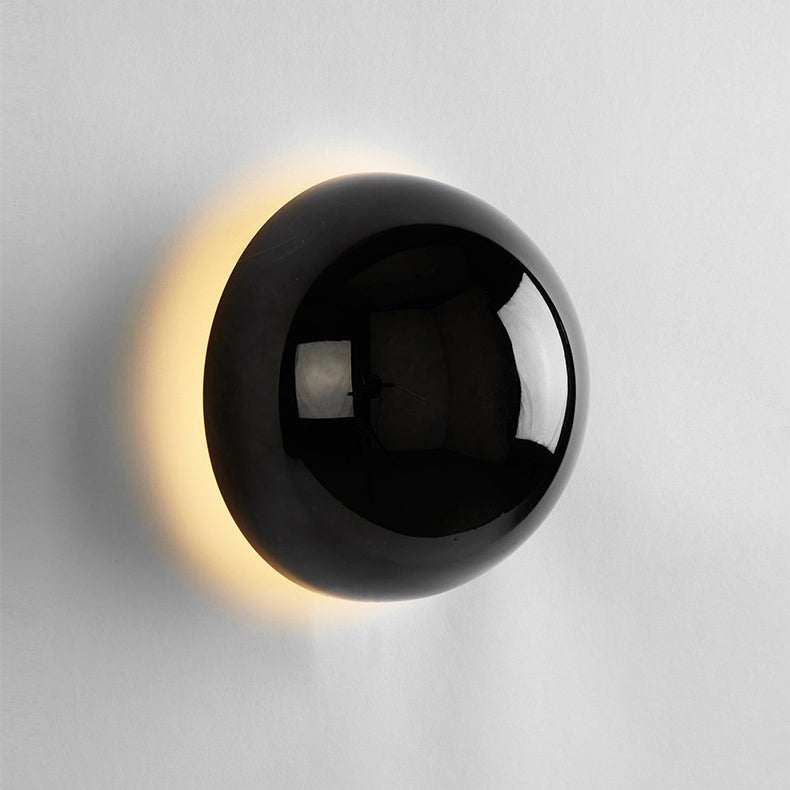 Halo Glow Sphere Wall Sconce - Black