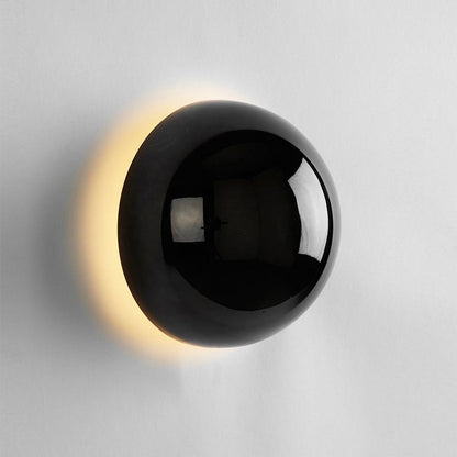 Halo Glow Sphere Wall Sconce - Black