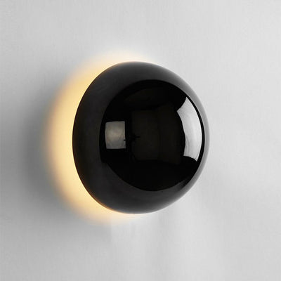 Halo Glow Sphere Wall Sconce - Black