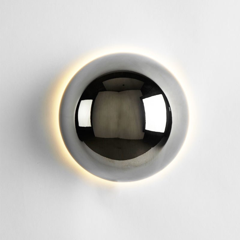 Halo Glow Sphere Wall Sconce - Chrome