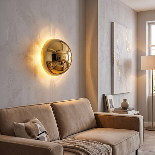 Halo Glow Sphere Wall Sconce - Gold