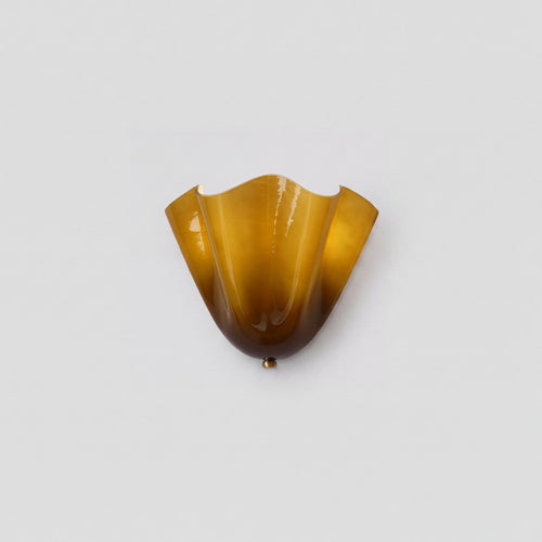 Hand-Blown Glass Petal Wall Sconce