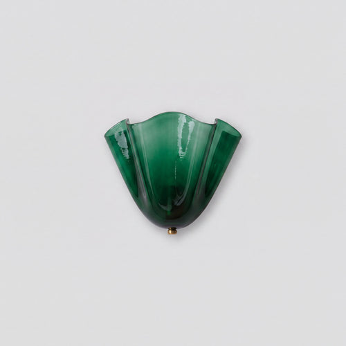 Hand-Blown Glass Petal Wall Sconce