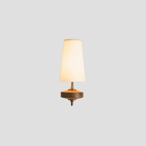 Hardwired Walnut Wall Sconce