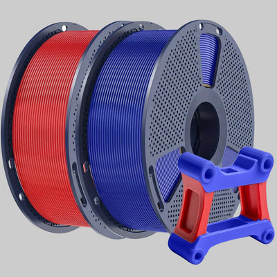High-Strength PETG 3D Printer Filament 2-Pack - Red Blue