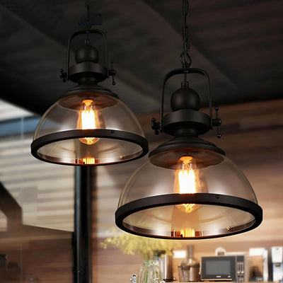 Industrial Glass Pendant Light - Default