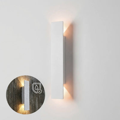 IP65 Outdoor Up-Down LED Wall Sconce - White / 2W