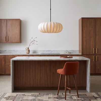 Japandi Fabric Shade Pendant Light - Ø 30 cm