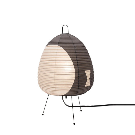 Japandi Rice Paper Table Lamp - Grey