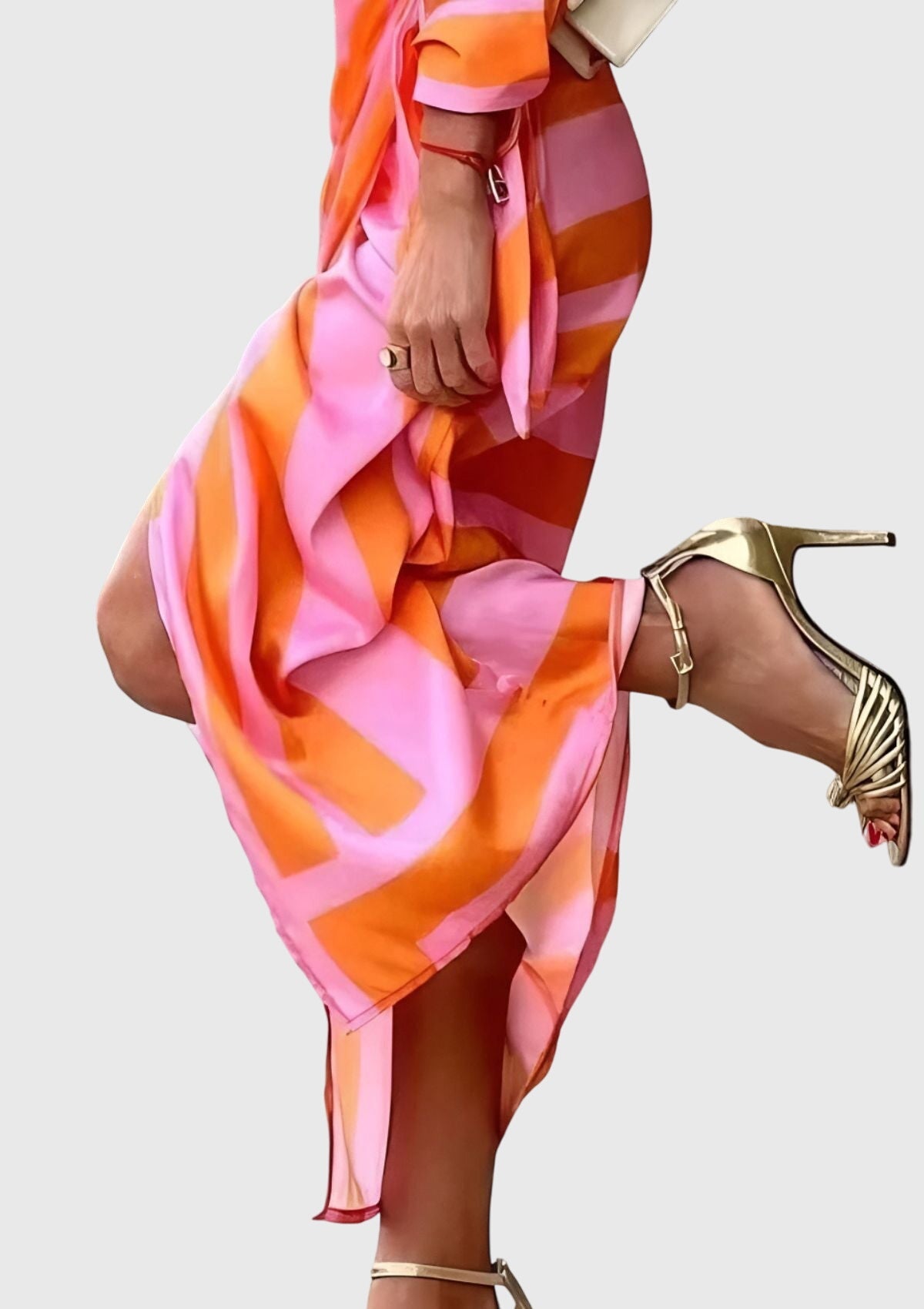 Joséphine Wrap-Tie Printed Midi Dress