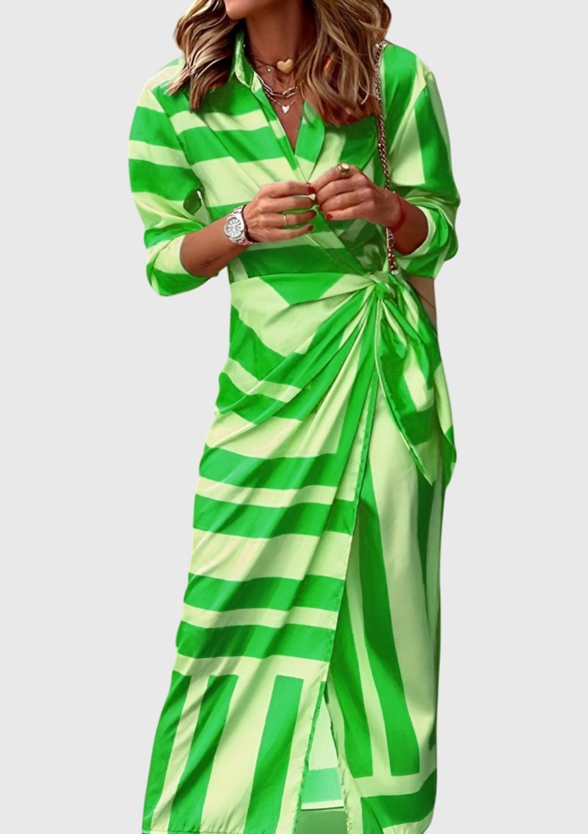 Joséphine Wrap-Tie Printed Midi Dress