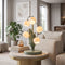 Lily of the Valley Floral Table Lamp