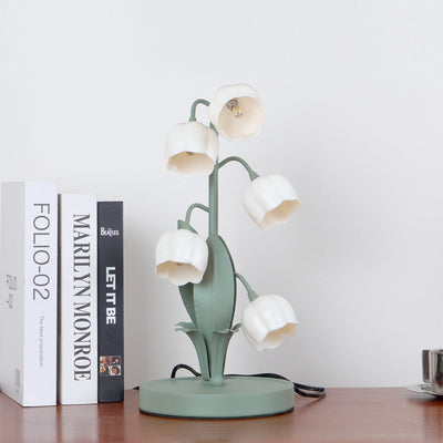 Lily of the Valley Floral Table Lamp