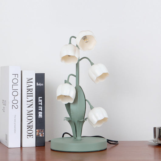 Lily of the Valley Floral Table Lamp