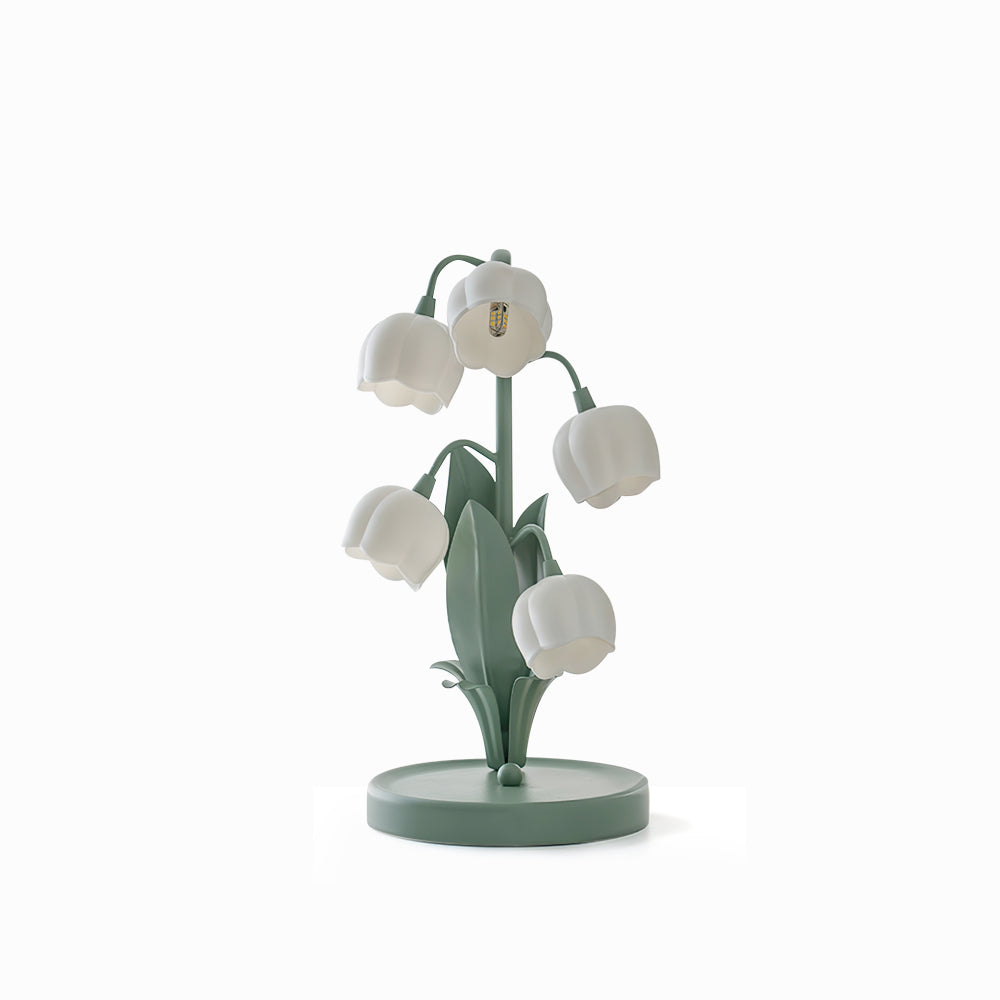 Lily of the Valley Floral Table Lamp