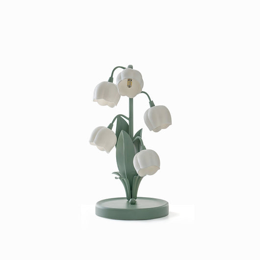 Lily of the Valley Floral Table Lamp