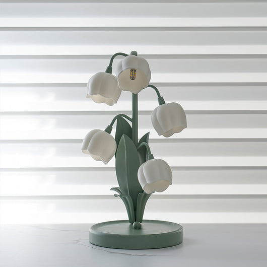 Lily of the Valley Floral Table Lamp