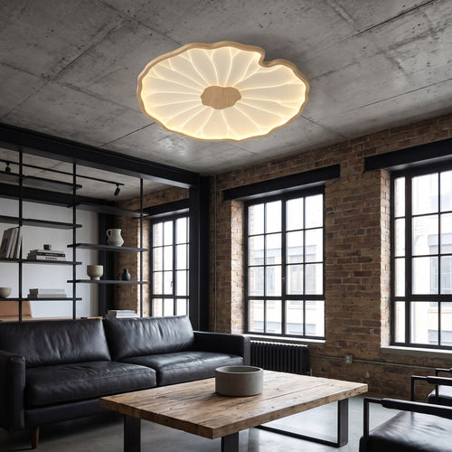 Lotus Leaf Acrylic Flush Mount Ceiling Light