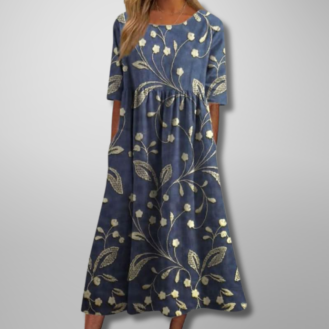 Mathilde Floral-Print Midi Dress