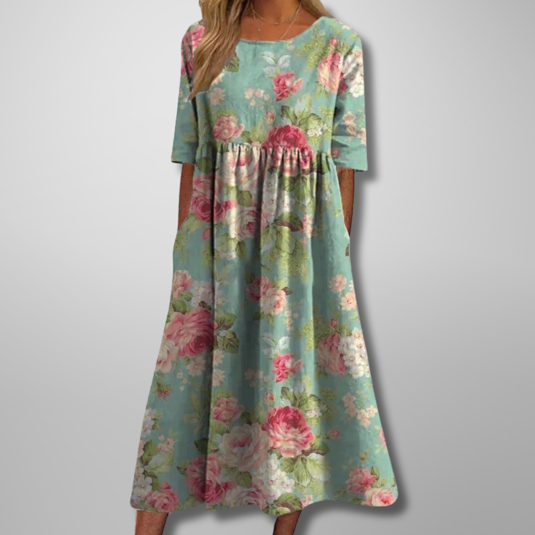 Mathilde Floral-Print Midi Dress