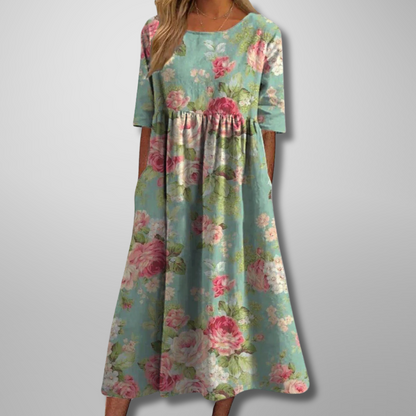 Mathilde Floral-Print Midi Dress