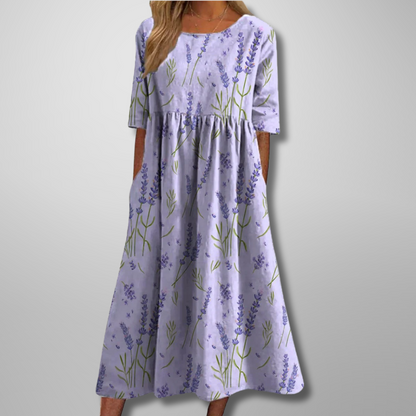 Mathilde Floral-Print Midi Dress
