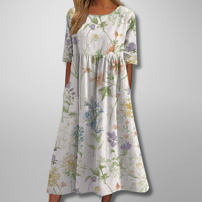 Mathilde Floral-Print Midi Dress