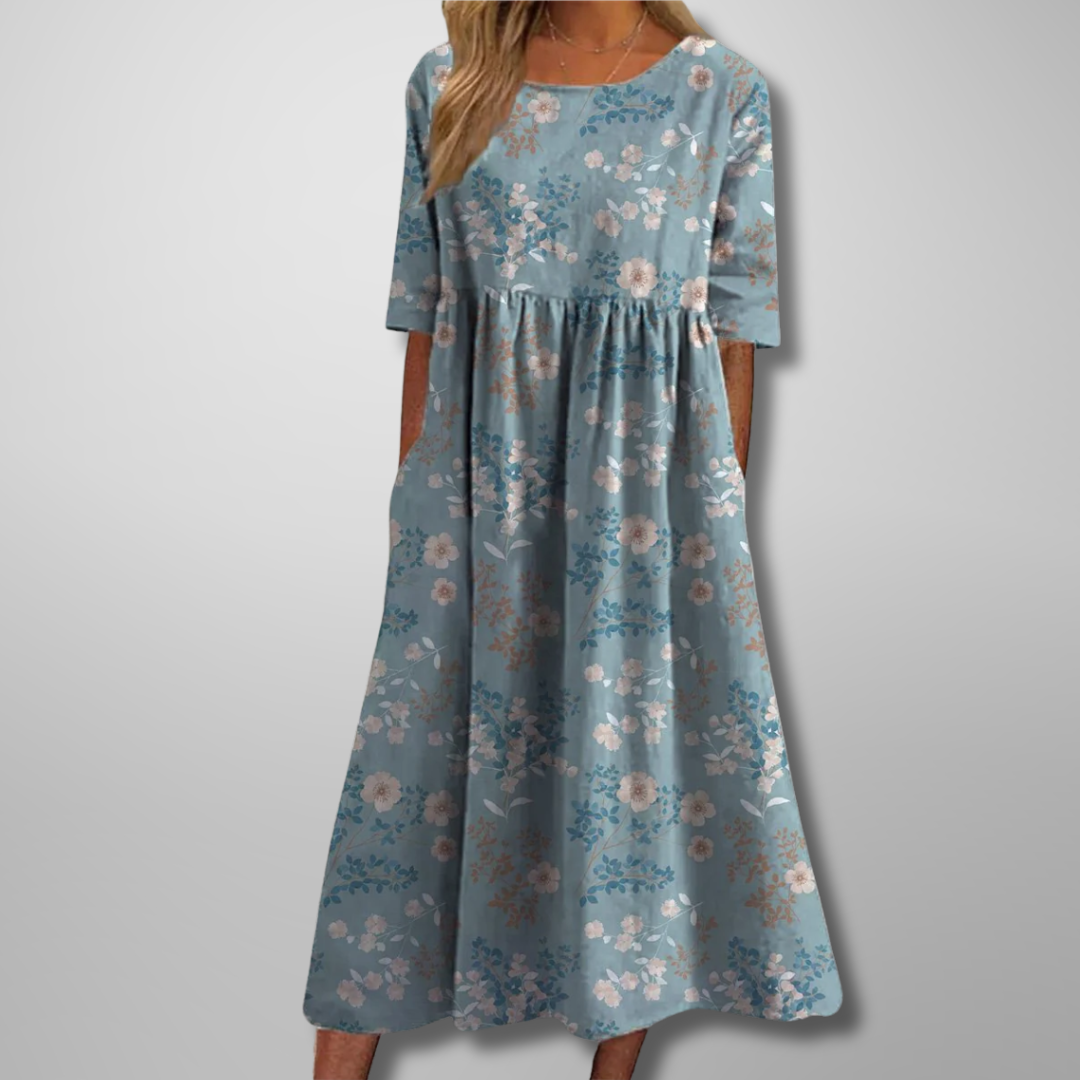 Mathilde Floral-Print Midi Dress