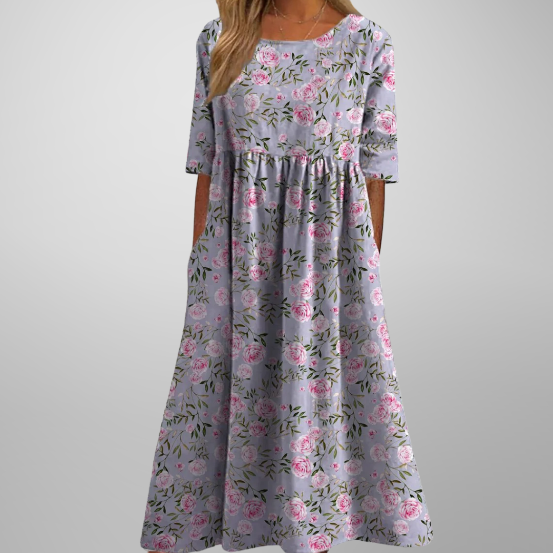 Mathilde Floral-Print Midi Dress