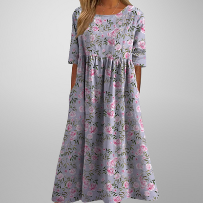 Mathilde Floral-Print Midi Dress