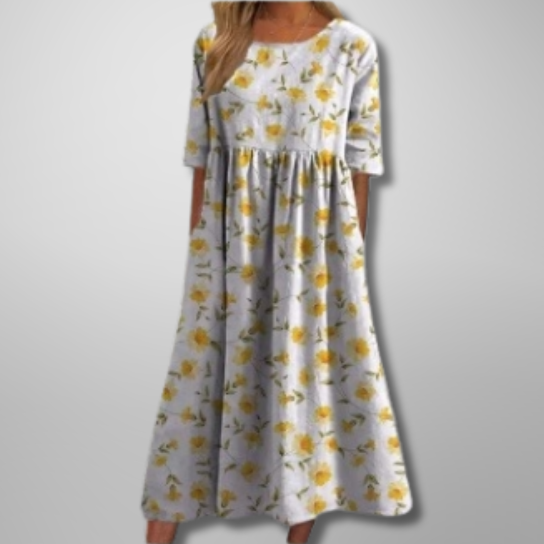 Mathilde Floral-Print Midi Dress