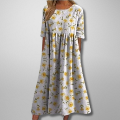 Mathilde Floral-Print Midi Dress