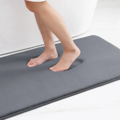 Memory Foam Bath Mat - Dark Grey