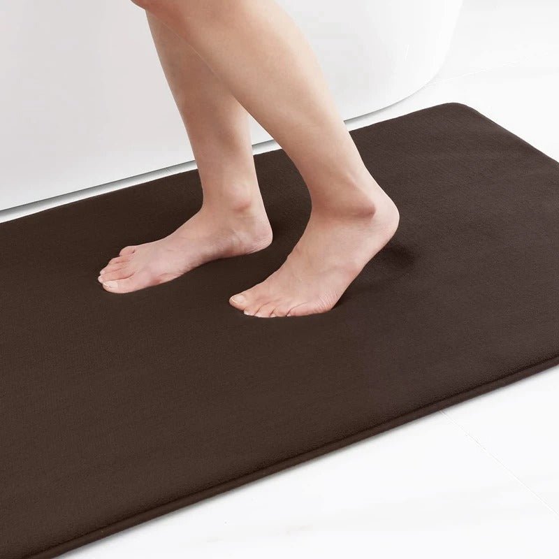 Memory Foam Bath Mat - Brown