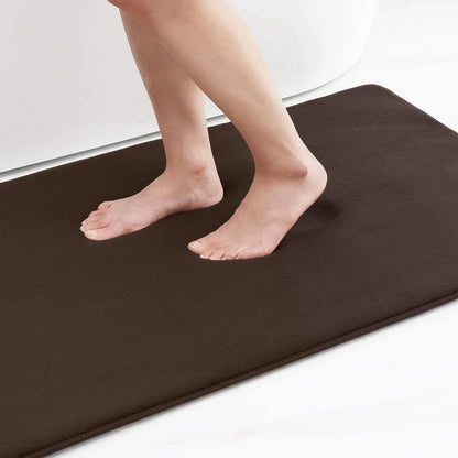 Memory Foam Bath Mat - Brown