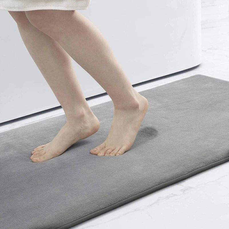 Memory Foam Bath Mat - Grey