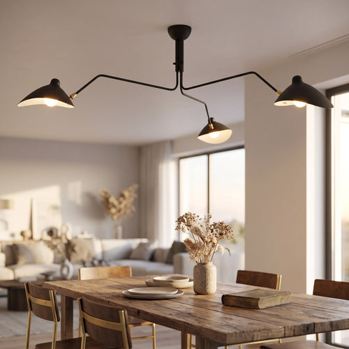 Mid-Century Sculptural Multi-Arm Ceiling Light