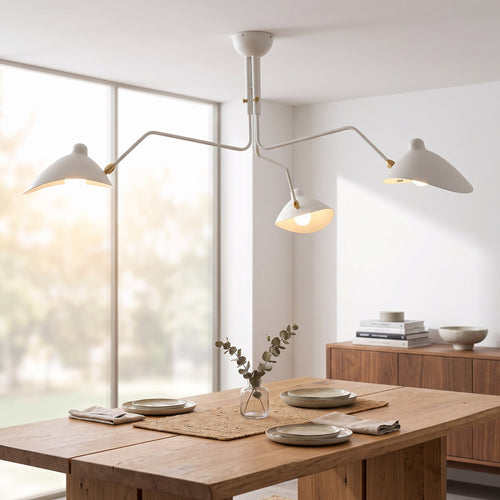 Mid-Century Sculptural Multi-Arm Ceiling Light
